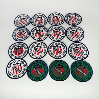 New United States Taekwondo Union Patches (16) Circular Patch 3" - Image 1 of 4