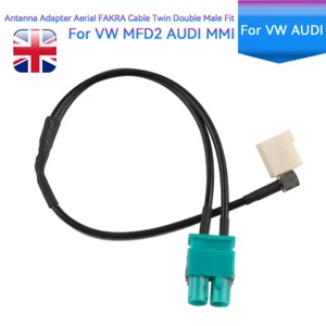 Antenna Adapter Double Fakra Conversion für VW RNS510 310 315 to RCD330 - Bild 1 von 2