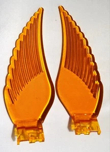 AMBER REPLACEMENT ILLUMINATED WINGS FOR CAR MASCOT HOOD ORNAMENT - Picture 1 of 7
