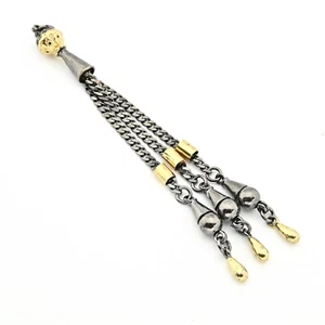 Revestimiento especial con borla de metal dorado 925 cuentas de oración Misbaha 710109  - Imagen 1 de 5