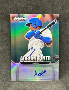 2022 Panini Prizm Draft Picks Adrian Pinto SILVER Autograph Toronto Blue Jays
