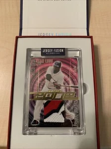 2021 Trikot Fusion DAVID ORTIZ Spiel gebraucht TEAM LOGO #JF-DO16 IN BOX #22/25 HOF - Bild 1 von 2