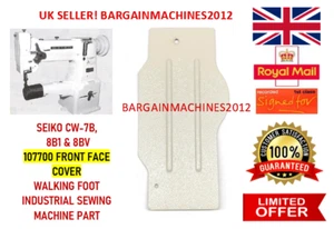 SEIKO CW-7B WALKING FOOT 107700 FRONT FACE COVER INDUSTRIAL SEWING MACHINE PART - Picture 1 of 5