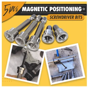 5PCS Magnetic Positioning Screwdriver Bits 25mm/50mm - Picture 1 of 8
