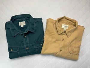 Cabelas Shirt Men's Large Tall Long Sleeve Button Front Pocket Hunting Outdoor - Picture 1 of 22