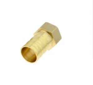 19mm Hose Barb Tail - 1/2" BSP Female Thread Straight Brass Connector Fitting UK - Picture 1 of 1