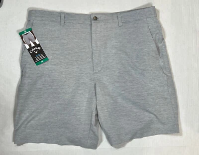 Callaway Mens Golf Shorts Opti Dri Stretch Waistband Choose Size 38 / 40 Gray - Image 1 of 4