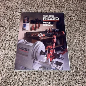 Vintage Ridgid Pin-up Calendar 1989-1990 14x11 - Picture 1 of 4