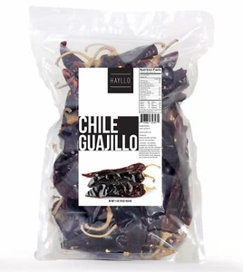 1LB Guajillo Chile Whole Dried Red Chile Seco Mexican Peppers, Chiles Descolados - Picture 1 of 10
