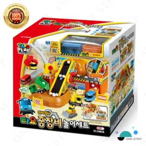 Tayo il Piccolo Bus Attrezzatura Pesante Play Set Cantiere Gioco TAYO SET - Foto 1 di 13