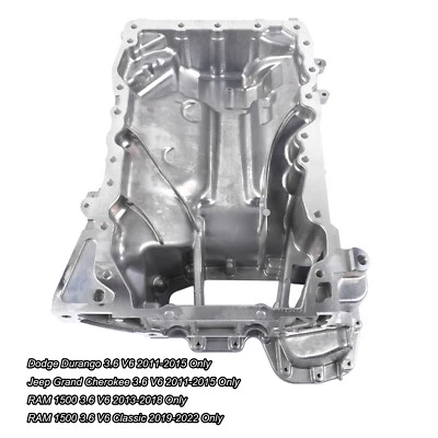 Parte superior del cárter de aceite del motor para Ram 1500 3,6 L V6 2013-2018 Classic 2019-2022 68051598AA Foto 1 de 4