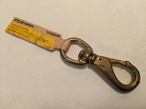 BLUE HAWK Round Eye Quick Snap #0348544 Brass Finish NOS - Picture 1 of 3