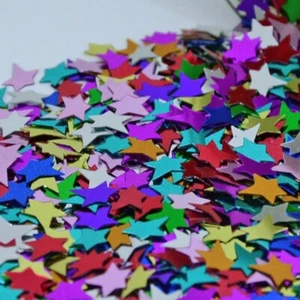 Confetti Star Funky 1/4" Party Mix - 2 Pchs or 1/2 lbs - FREE SHIP (9531) - Picture 1 of 14