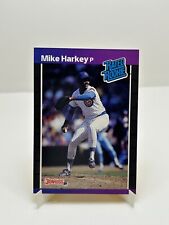 1989 Donruss Mike Harkey Baseball Rated Rookie Card RC #43 Chicago Cubs