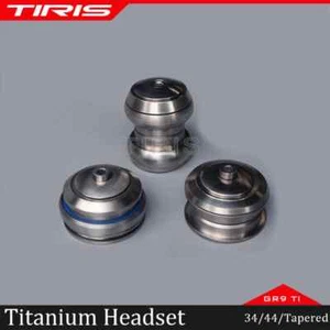 TIRIS Titanium Bike CNC Headset Bicycle 34/44/Tapered) Frame Steer Cup - Picture 1 of 13