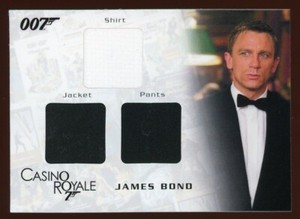 2008 Rittenhouse James Bond's Shirt, Jacket & Pants Material Card TC07