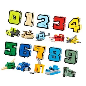 Numbers Transforming Robot Toy for Kid Children Play Display - 10 Pieces/Set - Picture 1 of 7
