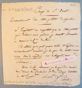● L.A.S CUVILLIER famille Coupé de Saint Donat - lettres patentes de Chevalier - Picture 1 of 1