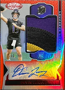 Devin Leary 2024 Certified #FMS-DLY Freshman Fabric Mirror Signature /199 (RC) - Bild 1 von 2