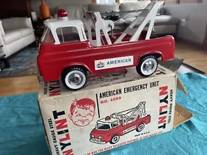 1960's NOS Nylint #6000 Standard Gas Ford Econoline Metal Wrecker New Open Box - Picture 1 of 18