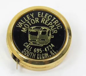 Valley Electric Motor Repair Tape Measure South Elgin, ILL Vintage Advertising - Picture 1 of 9