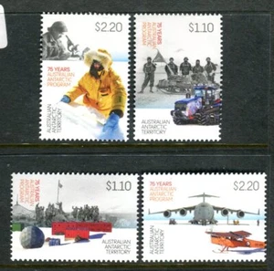 2022 AAT Australian Antarctic Program 75 Years MUH Set of 4 Stamps - Picture 1 of 1