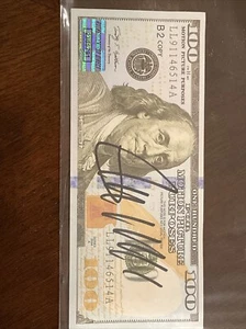 Präsident Donald Trump Replik Requisite Rechnung Auto Autogramm handsigniert mit COA - Bild 1 von 3