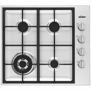 Chef 60cm Natural Gas Stainless Steel Cooktop CHG644SC - Picture 1 of 2