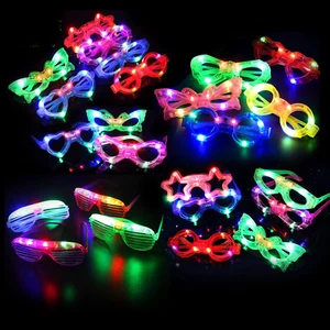 21 Pcs LED Glow Glasses - Fun Party Favors for Kids & Adults, 7 Shapes - Picture 1 of 12