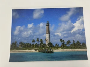 Tropical Lighthouse Ocean Clouds Blank Greeting Card National Park Foundation - Picture 1 of 2