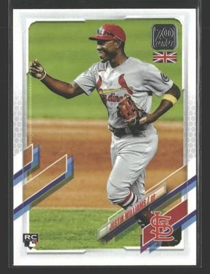 2021 Topps UK Edition Justin Williams #127 RC - Image 1 of 2