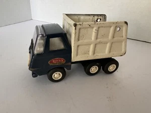 Tonka Trash Truck Blue Tipper Garbage Dust Bin Truck Vintage 1970s Tin 5 in - Picture 1 of 7