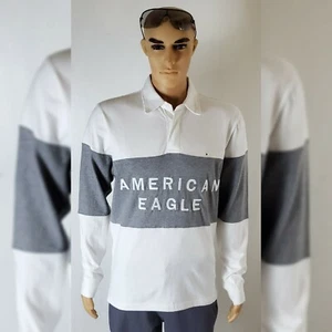 AMERICAN EAGLE ORIGINAL COLORBLOCK SEAWATERS MEN'S EMBROIDERED LOGO SIZE M WHITE - Picture 1 of 10