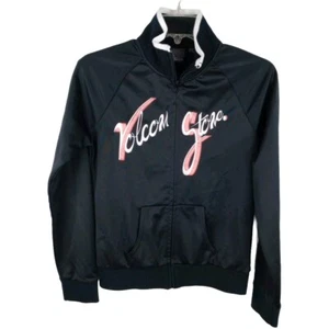 Volcom Stone Women Juniors Size Small Black Full Zip Diner Pacsun Track Jacket - Picture 1 of 22