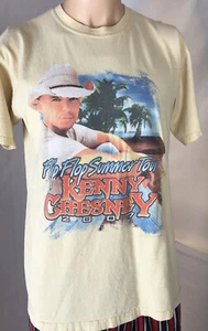 Camiseta para hombre Kenny Chesney talla M 2007 chanclas concierto gremio peso pesado - Imagen 1 de 6