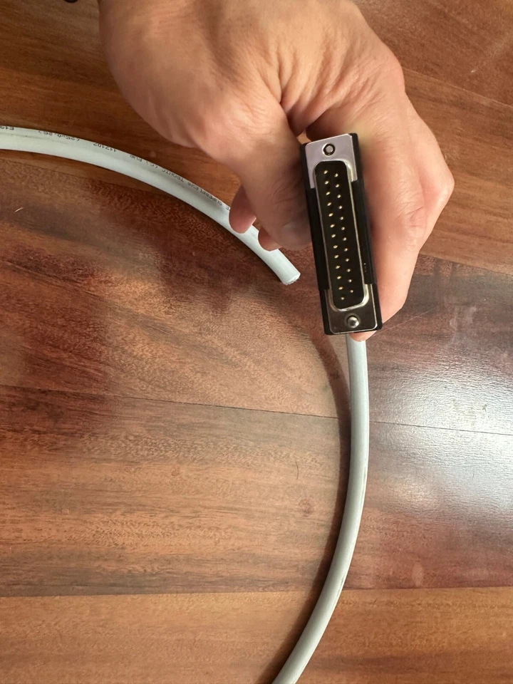 24 Pin D-sub Connector pre-wire with High Flex Cable. Wittmann/ Sepro Robots.4ft - Image 1 of 4