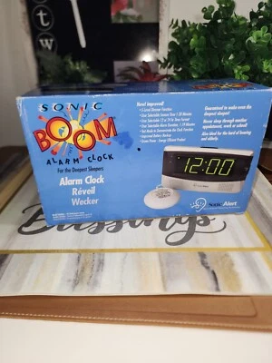  Sonic Alert SA-SBD375SS Dual Alarm Clock w/Super Bed Shaker, extra loud alarm - Image 1 of 4