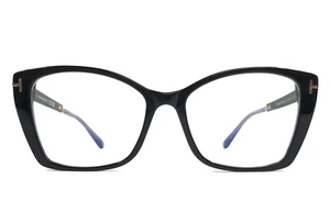 Tom Ford Eyeglasses Frames TF5893-B ECO 001 Black Butterfly Full Rim 55-16-140 - Picture 1 of 12