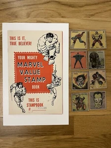 Marvel Value Stamp Book - With 29 Stamps. Very Rare - Picture 1 of 11