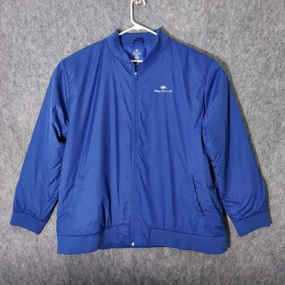 Disney Cruise Line Hombres Bombardero XL Azul Bordado Mickey Mouse Chaqueta Cortavientos Foto 1 de 4