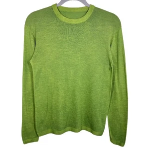Suéter Cuello Redondo 45 RMP Botánico Teñido Super Gasa Prenda Completa 908 Pequeño Verde - Imagen 1 de 12