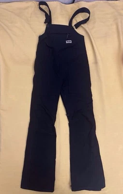 Pantalones de nieve Burton Living Linking negros con tirantes Avalon para mujer talla pequeña Foto 1 de 4