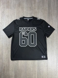 Las Vegas Raiders Est 60 American Football Jersey T-shirt Top Men’s Size 2 XL - Picture 1 of 12