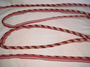 18Y DECOPRO 071612 IMPERIAL II COLLECTION WINE RED CORD UPHOLSTERY TRIM - Picture 1 of 3