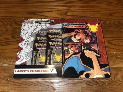 Pokémon TCG Celebrations Collection Lance's Charizard V Box - Image 1 of 3