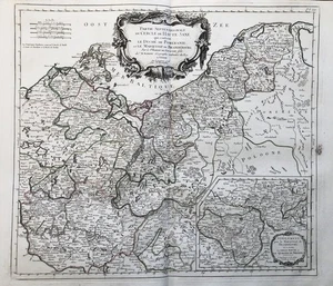 Mecklemburgo-Pomerania Occidental Brandeburgo Pomerania Polska Polonia mapa mapa Santini 1778 - Imagen 1 de 1