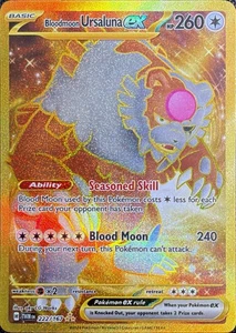 Pokemon TCG Bloodmoon Ursaluna ex 222/167 Twilight Masquerade - Picture 1 of 2