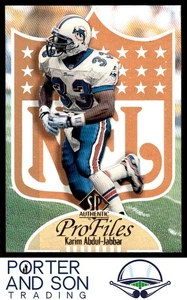 Karim Abdul-Jabbar ProFiles 1997 SP Authentic #P-31 Miami Dolphins Football Card - Picture 1 of 2