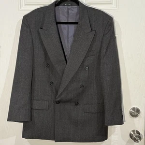 41R J RIGGINGS HUNTING HORN Gray Suit Jacket Sport Coat Blazer - Picture 1 of 7