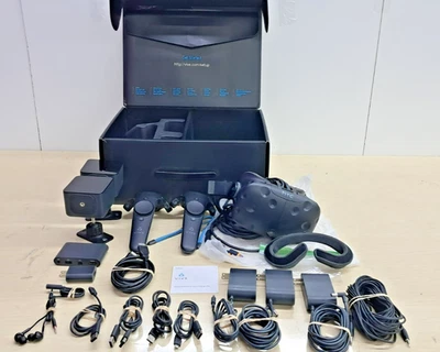 HTC Vive VR Headset Complete Set Full Kit System Virtual Reality - Image 1 of 4